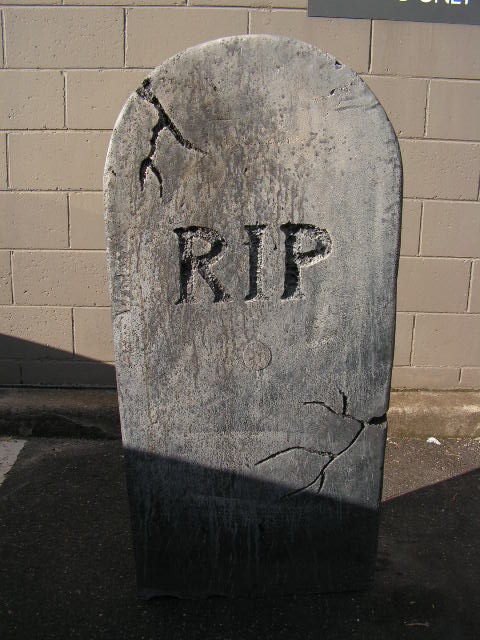 HEADSTONE, Large - RIP (54x118cm H)